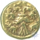 Rare Gold Half Varaha Coin of Achyutaraya of Vijayanagar Empire.