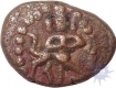 Copper  Coin of  of Mangamma of  Madurai Nayakas.