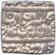 Square Silver Rupee Coin of Jalal Ud Din Muhammad Akbar of  Urdu Zafar Qarin  Mint.