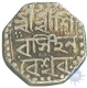 Silver Half Rupee of Shiva Simha as sutanpha with Queen Sarvvesvari of Assam.