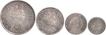 Silver coins of Sayaji Rao III of Baroda State.