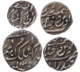 Complete  set of Silver Fraction Denomination of  Mir Mahbub Ali Khan of Hyderabad.