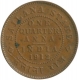 Copper Quarter  Anna Coin of Sailana Jaswant Singh  of 1912.