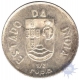 Silver Half  Rupia Coin of Goa of Portuguese Administration.