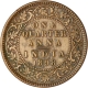 Copper Quarter Anna  Coin of Victoria Empress of Calcutta Mint of 1898.