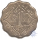 Cupro Nickel One  Anna Coin of  King Edward VII of Bombay Mint of 1908,