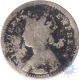 Silver Two Annas Coin of  Victoria Empress of Bombay Mint of 1879.