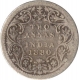 Silver Two Annas Coin of Victoria Empress of Calcutta Mint of 1880.