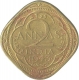 Nickel Brass  Two  Annas Coin of King George VI of  Bombay mint of 1945.