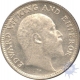 Silver Quarter Rupee Coin of King Edward VII of Calcutta Mint of 1906.