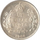 Silver Quarter Rupee Coin of King Edward VII of Calcutta Mint of 1906.