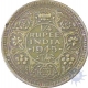 Silver Quarter Rupee Coin of  King George VI of Bombay Mint of 1945.