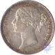 1840 Victoria Queen Half Rupee Calcutta Mint