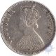 Silver  Half Rupee Coin of Victoria Empress of  Bombay Mint of 1884.