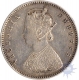 Silver Half Rupee Coin of Victoria Empress  of  Bombay Mint of 1892.