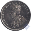 Silver Half Rupee Coin of  King George V of Calcutta Mint of 1925.