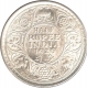 Silver Half Rupee Coin of  King George V of Calcutta Mint of 1926.