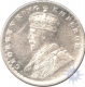 Silver Half Rupee Coin of  King George V of Calcutta Mint of 1926.