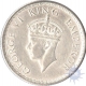 Silver Half Rupee Coin of King George VI of Bombay Mint  of 1939.