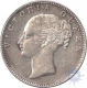 Silver One Rupee Coin of Victoria Queen of  Bombay Mint of 1840.