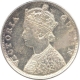 Silver One Rupee Coin of Victoria Queen  of Bombay Mint of 1862.