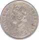 Silver One Rupee Coin of 1897 Victoria Empress of Calcutta Mint of 1897.