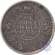 Silver One Rupee Coin of King George VI of  Bombay Mint of  1938.