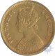 Exceedingly Rare Gold Mohur Coin  of Victoria Queen of Calcutta Mint of 1891.