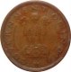 Copper One Pice Coin of Republic India of  Hyderabad Mint of 1954.