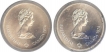 Silver coins of  Elizabeth II of Canada of Olympic Series.