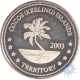 Silver Ten  Dollar coin of Cocos Islands.