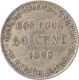 Rare Silver Coin of French Colony Reunion of 1896