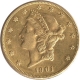 Gold Twenty  Dollars Coin of United State of America.