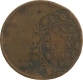 One Quarter Anna Coin of Edward VII  of center struck error.