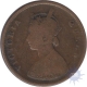 Error  Half Anna Coin of Victoria Queen of 1862