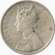 Error Silver One  Rupee Coin  of Victoria Queen of 1862.