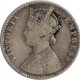 Error Silver  One Rupee Coin of Victoria Empress of Year 1883.