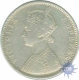 Error Brockage  Lakhi  Silver One Rupee coin of Victoria Empress.