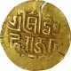 Gold Half Dinar of Vigraharaja IV of Chauhans of Sambhar and Ajmer.