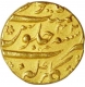 Gold Mohur of Aurangzeb Alamgir of Gulbarga Mint.