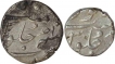 Silver Two Set of Different Denominations of Shah Alam II of Surat Mint. 