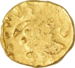 Gold half Fanam of Muhammad Shah. 