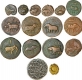 Mixed Lot of Sixteen Coins of Mysore Kingdom of Tipu Sultan of Different mints and Denominations. 