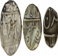 Silver Set of Rupee Half Rupee  and Quarter Rupee of Gwalior of ujjain Dar-ul-fath Mint. 