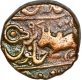 Copper Half Anna of Indore In the name of Shah Alam II.