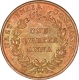 Copper One Quarter Anna of East India Company of Calcutta Mint of 1835.