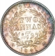 Silver Two Annas of Victoria Queen of Calcutta Mint of 1841.