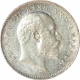 Silver Two Annas of King Edward VII of Calcutta Mint of 1907.