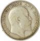 Silver Half Rupee of King Edward VII of Calcutta Mint of 1909.