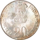 Silver Twenty Rupees of Bombay Mint.